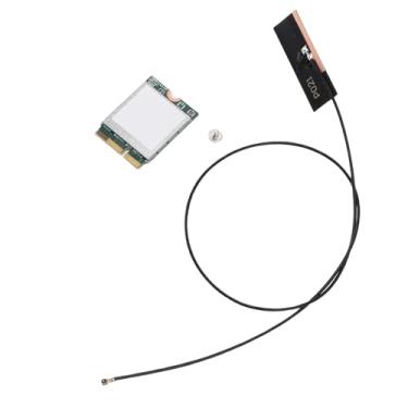 Imagem de Serounder WiFi 6e Wireless Card, 4200Mbps 3 Band M.2 NGFF 2.4GHz 5GHz 6GHz Adaptador de Rede Com Antenas 8dbi e BT5.2 para PC 10 11 Laptops Linux