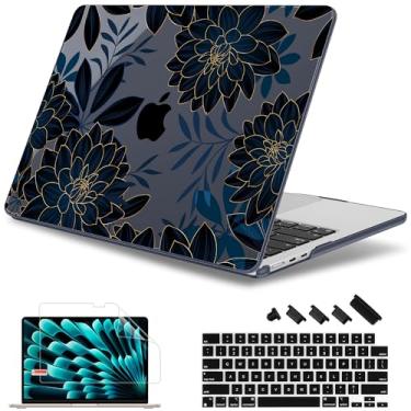 Imagem de May Chen Capa para MacBook Air M4 de 13,6 polegadas 2025 2024 2023 2022 modelos de lançamento: A3240 A3113 M3 A2681 M2, capa rígida de plástico para MacBook Air de 13,6 polegadas com tela retina,