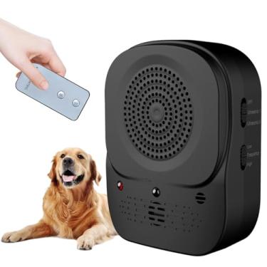 Imagem de Zigzagmars Dispositivo antilatido, caixa de controle ultrassônico de latido de cães com 4 modos, repelente de latido recarregável para cães, uso interno e externo à prova d'água para treinamento
