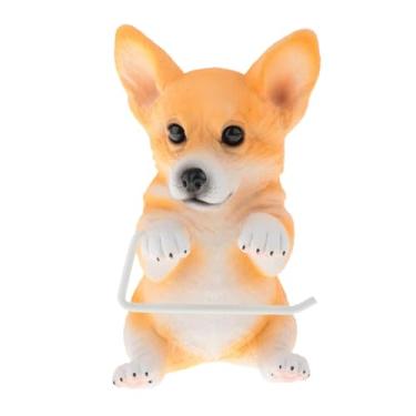 Imagem de ＫＬＫＣＭＳ Suporte para rolo de papel higiênico, dispensador de papel higiênico e porta-lenços para apartamento, Corgi