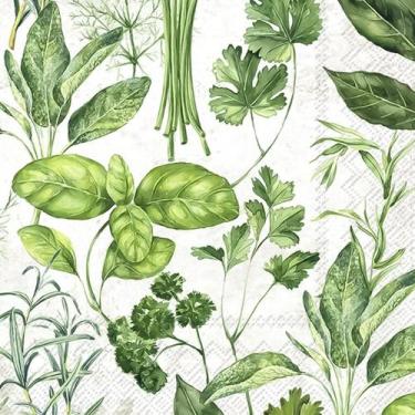 Imagem de Guardanapo para Decoupage Ihr 33x33 Ervas Verdes C/ 2 Unidades - GUARD