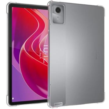 Imagem de Callyue Capa para Lenovo Tab M11/Tab K11 LTE 11 polegadas 2024 (TB-330FU/330XU), capa protetora de canto lateral de TPU macio e leve para Lenovo Tab M11, transparente