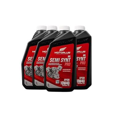 Imagem de Kit 4l Óleo De Motor 10w40 Api Sn Semissintético Pro