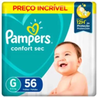 Imagem de Fralda Pampers Confort Sec 1 pacote Tamanho G Com 56 Unidades