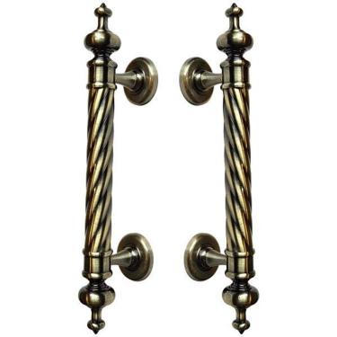 Imagem de Puxador Duplo Napoli 305mm Bronze Antigo Porta Pivotante