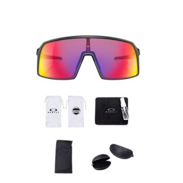 Imagem de Oakley Óculos de sol Sutro OO9406 Shield | inclui kit de limpeza e micro bolsa Black Flag Outfitters, Preto fosco/Prizm Road, 137 MM