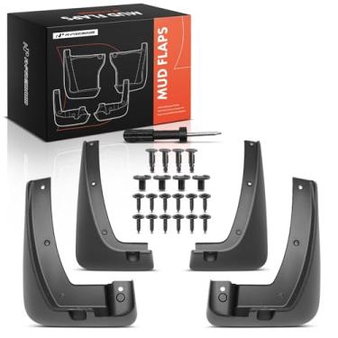 Imagem de A-Premium Conjunto de 4 peças de abas de lama protetores contra respingos, para-lamas com kits de hardware acessório compatível com Kia Sorento 2016 2017 2018, dianteiro e traseiro, lado do motorista