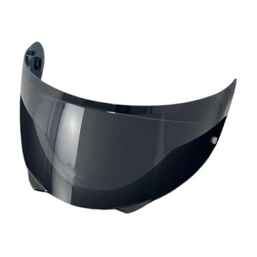 Imagem de BSTOP Viseira de capacete HJ-33 para HJC i90 Shield Substituição Uv Protected Faceshield Acessórios de capacete (apenas para uso em preto escuro)