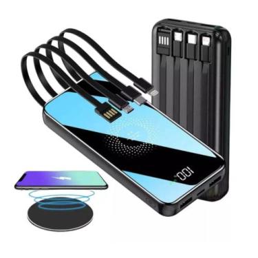Imagem de Carregador Portátil Powerbank Indução Peining WUP-379 20.000 mAh Led