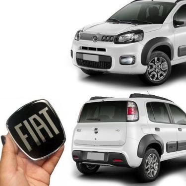 Imagem de Kit Emblemas Dianteiro E Traseiro Fiat Uno 11/ Black Piano - SPORTINOX