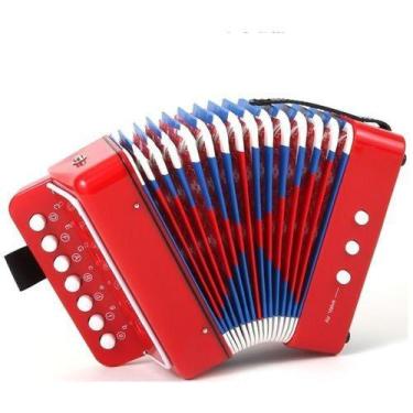 Imagem de Mini Acordeon Infantil Sanfona Gaita Mini Banda Sanfoninha - MKB