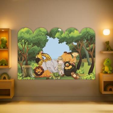 Imagem de Cabeceira de Cama Decorativa Infantil para Quarto de Meninos - Tema Safari (CabCerq-0056)