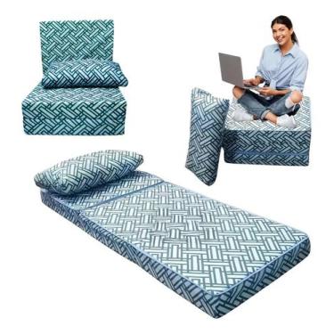 Imagem de Colchão De Solteiro Dobrável Ortobom Travesseiro de Brinde