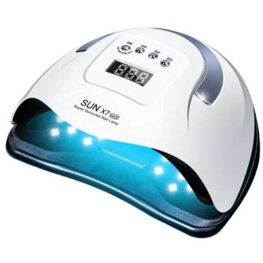 Imagem de Lâmpada de unhas Sun X7 Max LED UV 180W para secagem de esmalte em gel