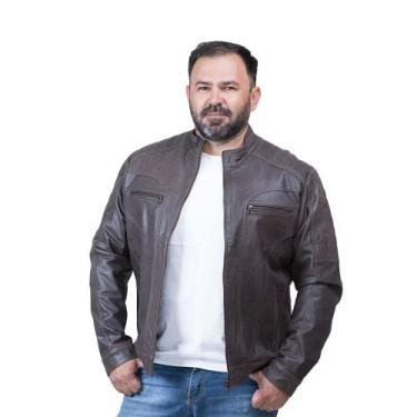 Imagem de Jaqueta de Couro Royale Craqui Café - Parra Couros, EG