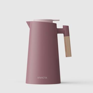 Imagem de Garrafa Térmica Cori com Gatilho 1l Rosa Vintage Invicta