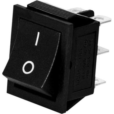 Imagem de Chave Gangorra 6 Terminais Preto Kcd4-202 Storm - Pct / 10