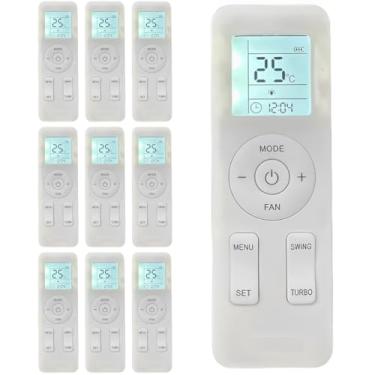 Imagem de Kit 10 Controle Remoto Ar Condicionado Compatível Gree Split Yay1f1