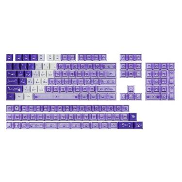 Imagem de EPOMAKER Conjunto de teclas DuoChrome, 150 teclas, Cherry Profile, Shine Through, PBT+PC, Dye-sub, 65%/75%/TKL/96%/tamanho completo, conjunto de teclas de teclado personalizadas para teclado mecânico