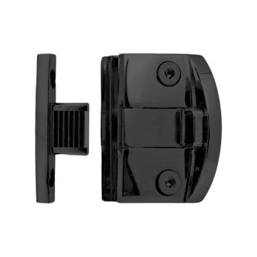 Imagem de Fechadura Janela Correr Vidro Alvenaria Bate Fecha Preta