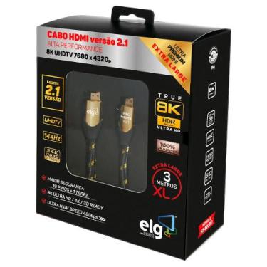 Imagem de Cabo HDMI Alta Performance Premium v2.1 8K Ultra HD 144Hz Revestido em