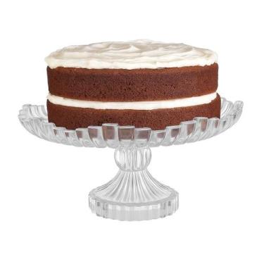Imagem de Prato Para Bolo E Doces Com Pé De Vidro 29cm Milan Em casa - Em casa T