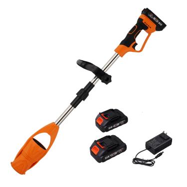 Imagem de Soprador de folhas elétrico de 21 V sem fio – portátil leve, controle de velocidade via interruptor de pressão, 2 pilhas de 2,0 Ah e carregador rápido de 1 hora, para cuidados com o gramado, sopro de