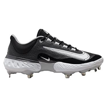Imagem de Nike Chuteira de beisebol masculina Alpha Huarache Elite 4, Cinza lobo/cinza claro/platina pura/branco, 47