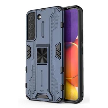 Imagem de SORAKA Capa para Samsung Galaxy S22 5G com suporte Capa de proteção resistente para Samsung Galaxy S22 5G Capa com placa de metal para suporte magnético para carro Capa Silm Fit