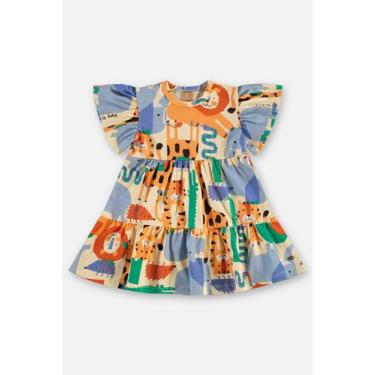 Imagem de Vestido em Algodão para Bebê Up Baby, Bege, P