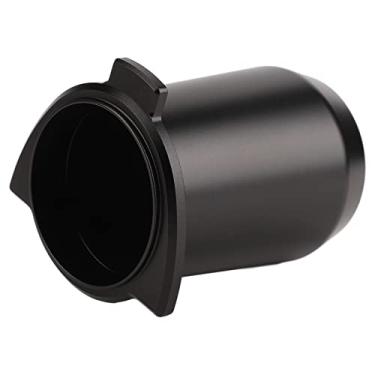 Imagem de Atyhao 54mm de Alumínio de Alumínio Copo Em pó de pó, Compacto Caneca de Dosagem Leve para Com Design Limpo, ótimo Presente para Amantes de café (BLACK)