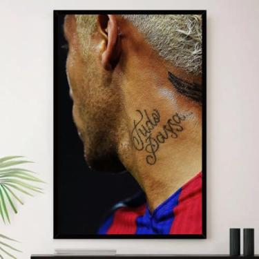 Imagem de Genérico, Quadro Neymar Tatto Tudo Posso Pescoço Decorativo A3 35x45cm