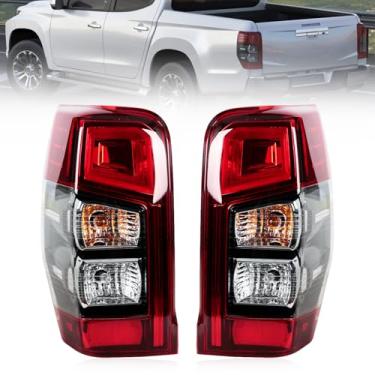 Imagem de JESYMBX Para Mitsubishi L200 Triton 2019 2020 Conjunto de lâmpada de freio reverso de luz traseira 8330B213 8330B214 1 par configuração baixa