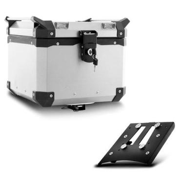 Imagem de Baú Moto Alumínio Top Case 35 Litros + Base de Fixação Super Adventure