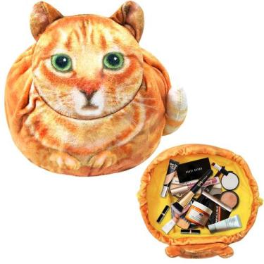 Imagem de Bolsa de maquiagem Openhahaha Drawstring Cat Travel Organizer