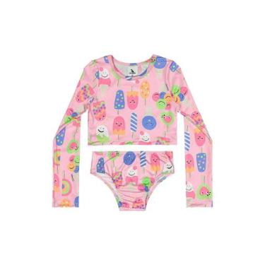 Imagem de Biquíni Manga Longa com FPS +50 Quimby, Rosa, 12