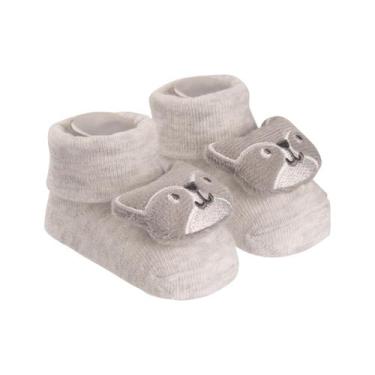 Imagem de Meia Sapatinho Bichinho com Chocalho Pimpolho RN Menino, 02