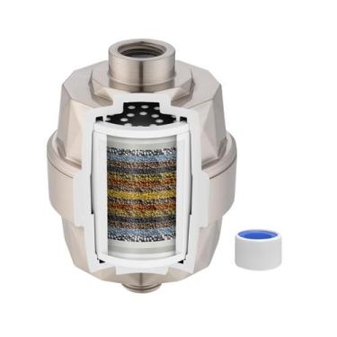 Imagem de Filtro de chuveiro Hibbent para água dura com 20 estágios e vitamina C