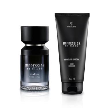 Imagem de Eudora Kit Impression In Black: Eau de Parfum 100ml + Loção Hidratante Corporal 200ml