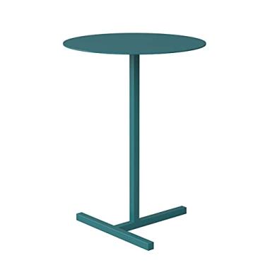 Imagem de Mesa de centro de design simples, mesa de centro redonda nórdica, mesa de centro para sala de estar, sofá, mesa de cabeceira, moderna, minimalista, varanda, mesa de centro, várias cores para escolher