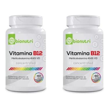 Imagem de Kit 2 Vitaminas B12 Metilcobalamina 60 Cápsulas 500mg - Genérica