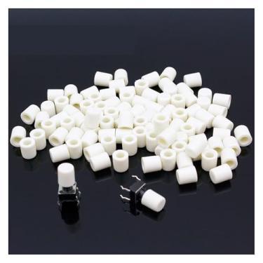 Imagem de 100 pçs/lote boné branco G63 para tampa de botão tátil de 6 * 6 mm