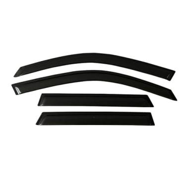 Imagem de GRJQRKHZ Defletor de janela lateral de carro para k&ia Spectra5 Sedan 2003-2008 Weathershied viseira de porta vento sol proteção chuva janela lateral defletores de vento