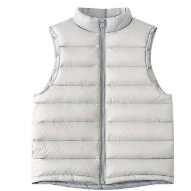 Imagem de Jaqueta infantil resistente à água Puffer Vest Happy Cherry, cinza