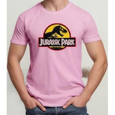 Imagem de Camiseta Camisa Algodão Feminina Masculina Adulto Filme Dinossauro Jur