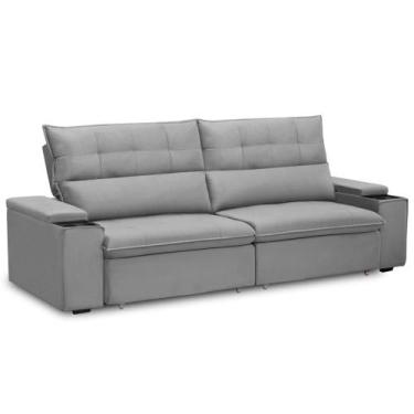 Imagem de Sofá Retrátil Reclinável Para Sala 3 Lugares 250cm Niels F04 Veludo Ci