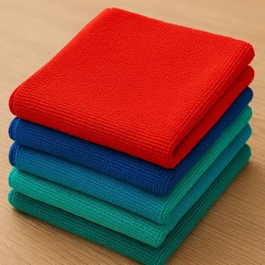 Imagem de Kit 6 Panos em Microfibra Flanela Multiuso 30x30 Camesa