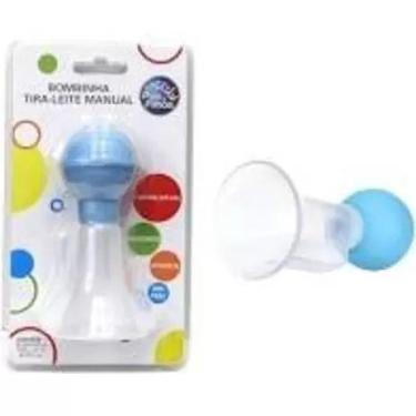 Imagem de Bomba Tira Leite Manual Pais E Filhos Azul Atacado