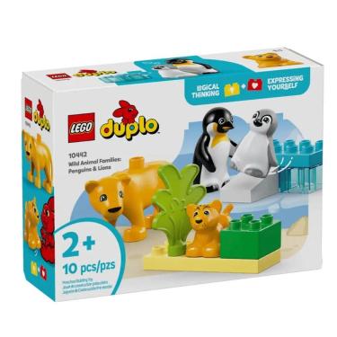 Imagem de Lego Duplo Famílias De Animais Pinguins e Leões 10 Peças - 10442