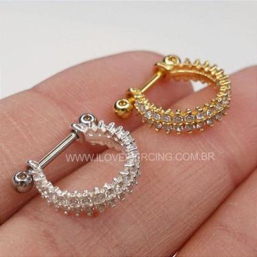 Imagem de ARGOLA E MICROBELL PRATA 925 CONCH NAVETES - Acessório de Piercing - n
